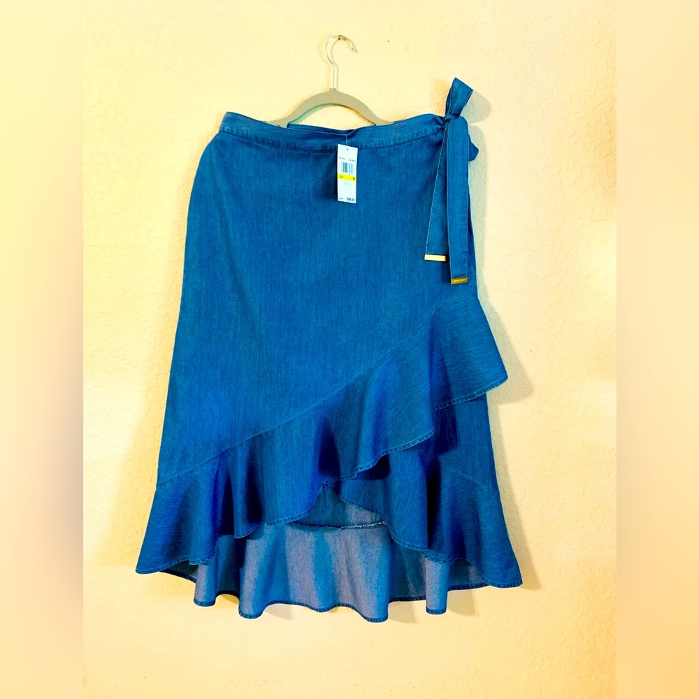 Michael Kors Denim Long Skirt